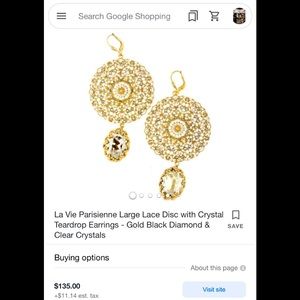La Vie Parisienne Crystal Earrings